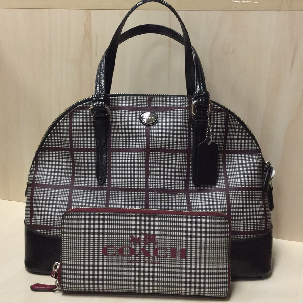 Coach Handbag With Matching Wallet Set - image 1
